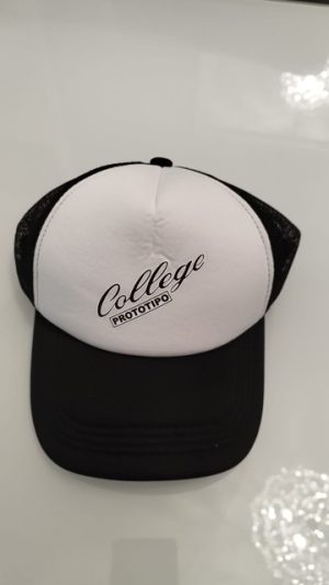 Cappellino Trucker Nero e Bianco College Prototipo Oscar Moto