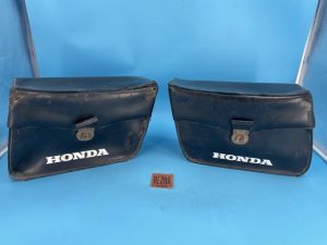 Coppia Borse Laterali d'Epoca Brandizzate Honda Anni 70 – Per Honda CB Four, Custom e Moto d'Epoca